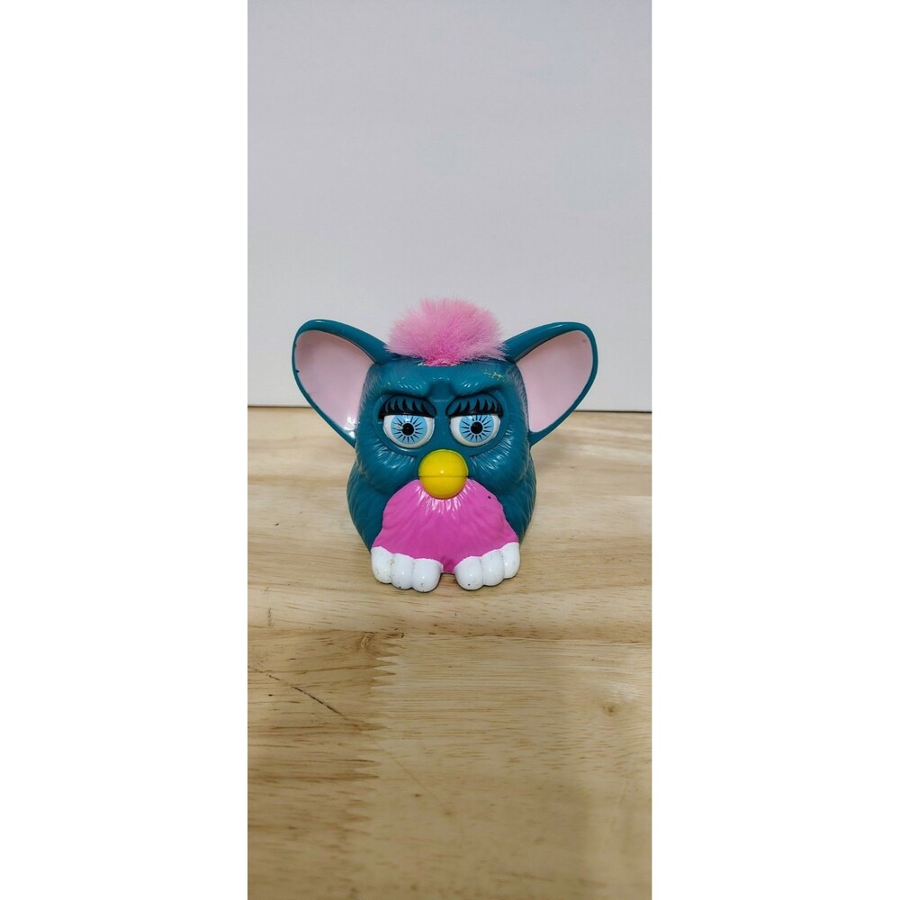 McDonald's Vintage 1998 Happy Meal Toy Furby Green & Pink **Eyelids Move**